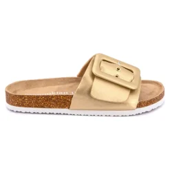 Outlet Mules à boucle unie Femme Femme Tongs, Mules