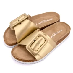 Outlet Mules à boucle unie Femme Femme Tongs, Mules