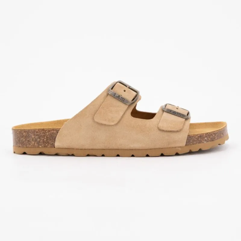 Online Mules à boucles cuir Femme Femme Tongs, Mules