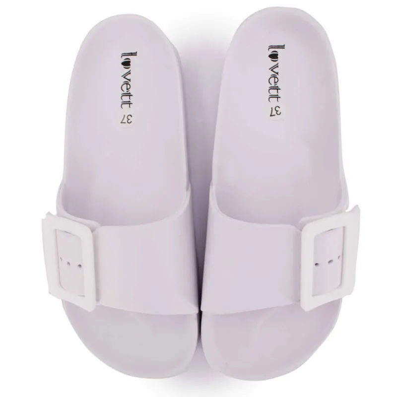 Hot Mules avec grande boucle Femme Femme Tongs, Mules