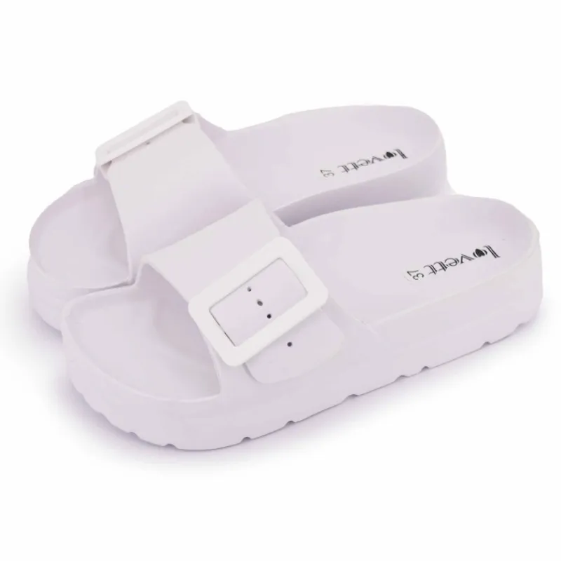 Hot Mules avec grande boucle Femme Femme Tongs, Mules