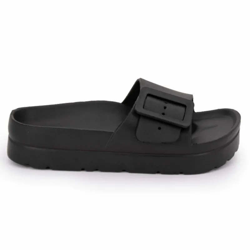 Hot Mules avec grande boucle Femme Femme Tongs, Mules