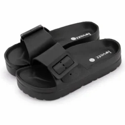 Hot Mules avec grande boucle Femme Femme Tongs, Mules