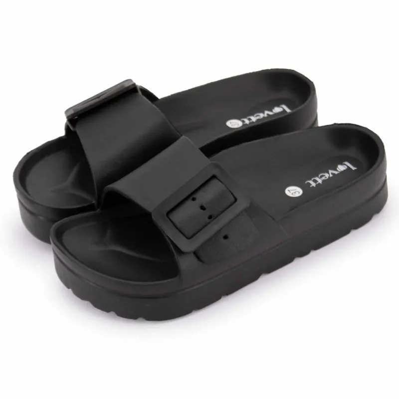 Hot Mules avec grande boucle Femme Femme Tongs, Mules