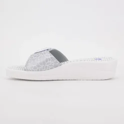 Online Mules blanche et violette new massage à boucle Femme Femme Tongs, Mules