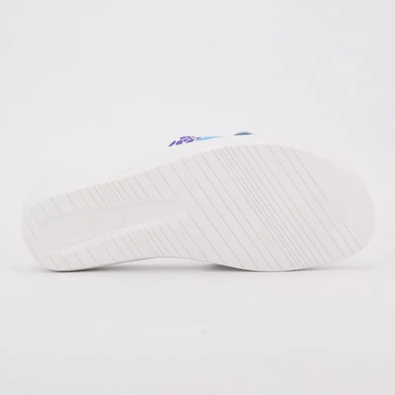 Online Mules blanche et violette new massage à boucle Femme Femme Tongs, Mules