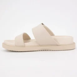 Hot Mules bride à boucle dorée similicuir Femme Femme Tongs, Mules