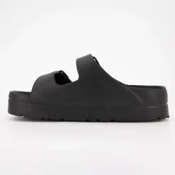 Mules compensées avec boucles Femme Femme Tongs, Mules