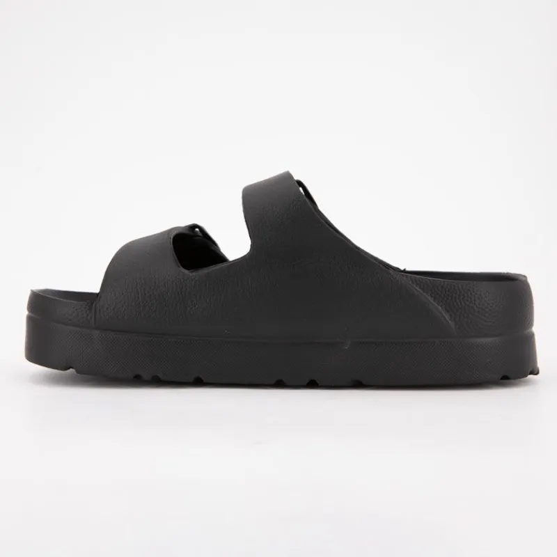 Mules compensées avec boucles Femme Femme Tongs, Mules