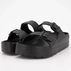 Mules compensées avec boucles Femme Femme Tongs, Mules