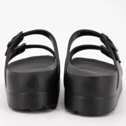 Mules compensées avec boucles Femme Femme Tongs, Mules