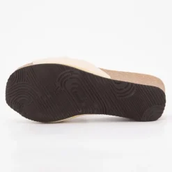 New Mules compensées soleil avec bijoux Femme Femme Tongs, Mules