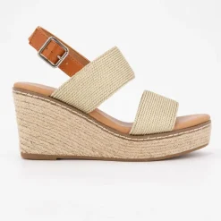 Clearance Mules compensées cdes spritz lanières Femme Femme Tongs, Mules