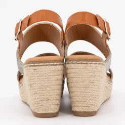 Best Mules compensées cordes spritz lanières Femme Femme Tongs, Mules