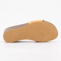 New Mules compensées marron cala luna avec strass Femme Femme Tongs, Mules