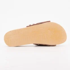 Discount Mules cuir pescura starlight semelle effet bois Femme Femme Tongs, Mules