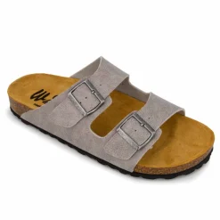 Discount Mules cuir toile légère double bride Homme Homme Tongs, Mules, Sandales