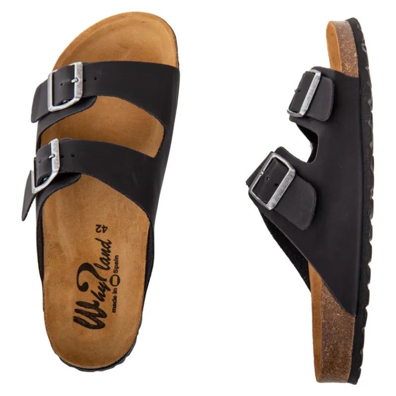 Best Mules cuir toile légère double bride Homme Homme Tongs, Mules, Sandales