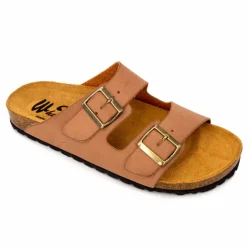 New Mules cuir toile légère double bride Homme Homme Tongs, Mules, Sandales