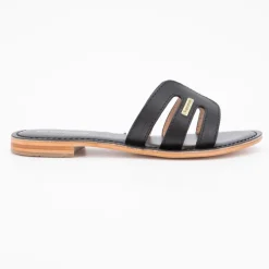 Discount Mules damia en cuir avec logo Femme Femme Tongs, Mules