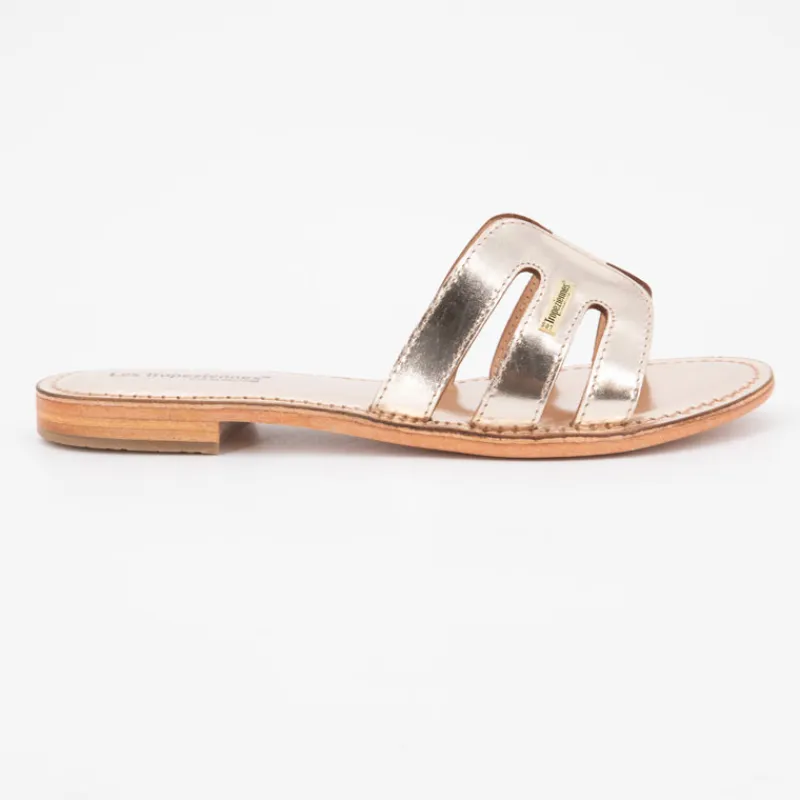 Mules damia en cuir avec logo Femme Femme Tongs, Mules