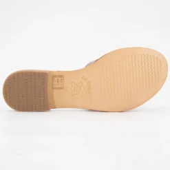 Mules damia en cuir avec logo Femme Femme Tongs, Mules