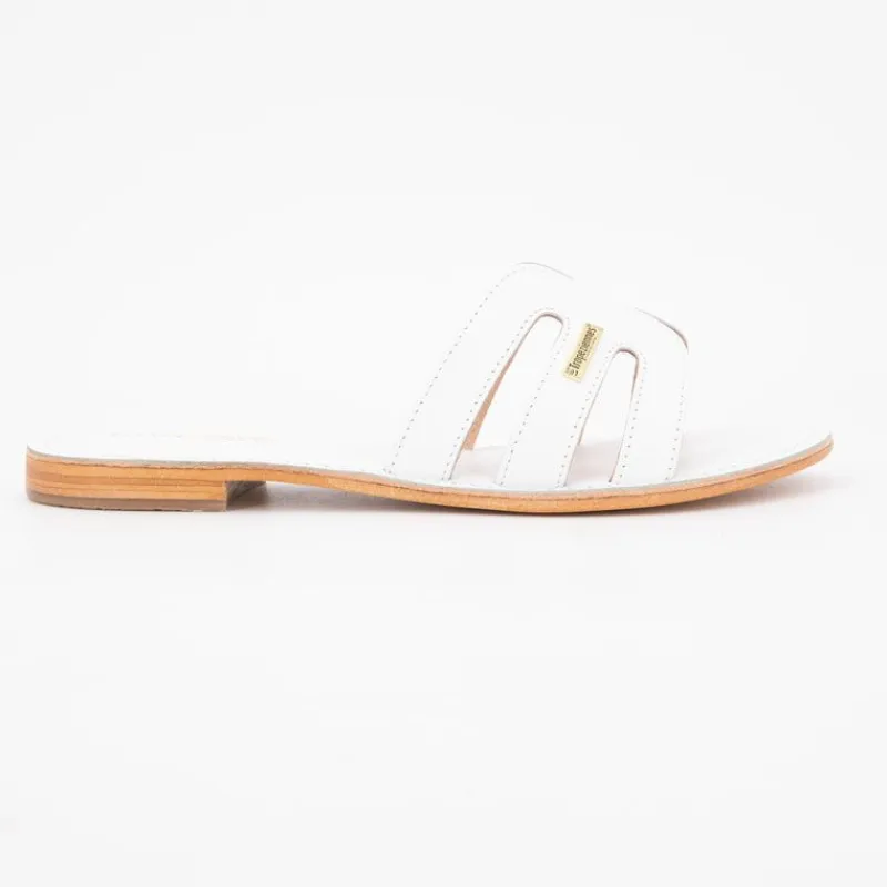 New Mules damia en cuir avec logo Femme Femme Tongs, Mules