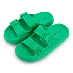 Online Mules double bride nuon texturée 35/43 Femme Femme Tongs, Mules