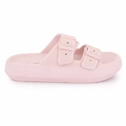 Outlet Mules double bride nuon texturée 35/43 Femme Femme Tongs, Mules