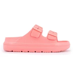 Discount Mules doubles brides à plateforme Femme Femme Tongs, Mules