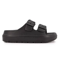 Outlet Mules doubles brides à plateforme Femme Femme Tongs, Mules