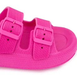 Sale Mules doubles brides à semelle épaisse Femme Femme Tongs, Mules