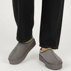 Sale Mules Fourrées avec Liseré Christiane Femme Femme Tongs, Mules