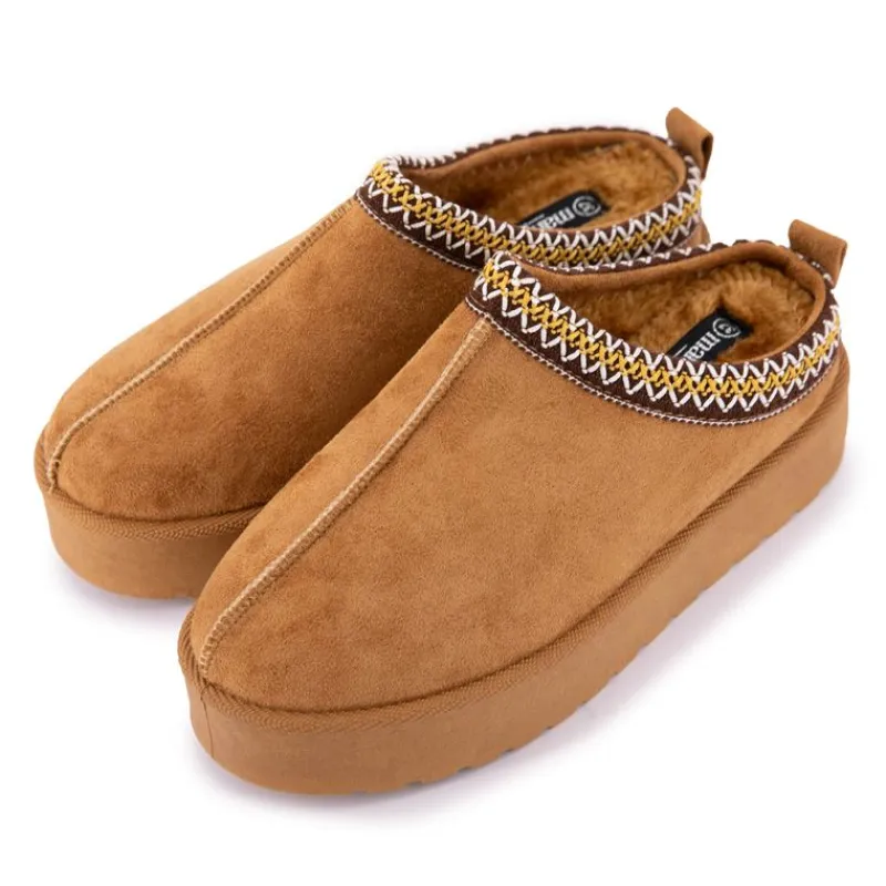 Outlet Mules Fourrées avec Liseré Christiane Femme Femme Tongs, Mules