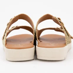 Discount Mules glitter arc en ciel platino double boucle Enfant Enfant Chaussures Fille