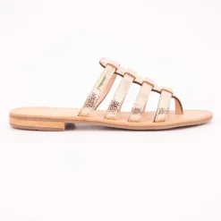 Best Mules Hikamul or craquelé à enfiler Femme Femme Tongs, Mules