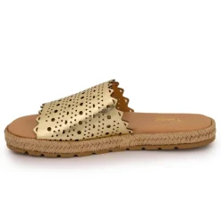 Online Mules laminado gold semelle cde Femme Femme Tongs, Mules