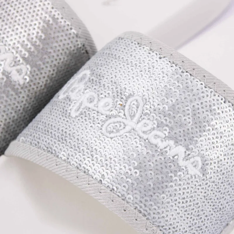 Mules Pearl silver T36/41 Femme Femme Tongs, Mules