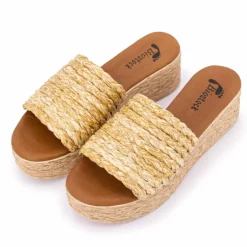 Discount Mules plateforme rafia 10 63187 t36/41 Femme Femme Tongs, Mules