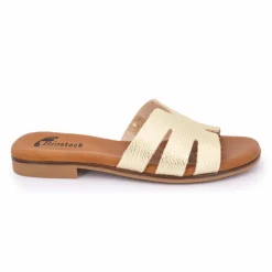 Outlet Mules plates à bride satinée Femme Femme Tongs, Mules