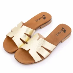 Outlet Mules plates à bride satinée Femme Femme Tongs, Mules