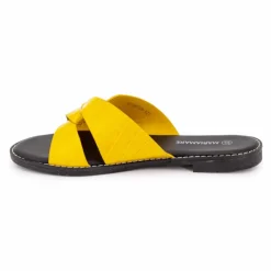 Sale Mules plates à brides croisées Femme Femme Tongs, Mules