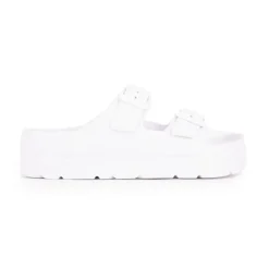 Sale Mules plates à double bride Femme Femme Tongs, Mules