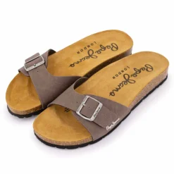 Hot Mules plates uni logo Homme Homme Tongs, Mules, Sandales