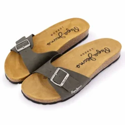 Hot Mules plates uni logo Homme Homme Tongs, Mules, Sandales