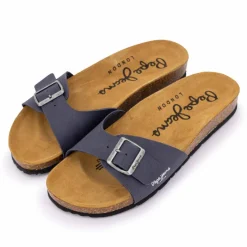 Clearance Mules plates uni logo Homme Homme Tongs, Mules, Sandales