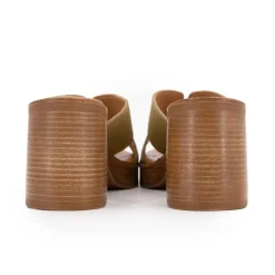 Clearance Mules serraje à talon plateforme Femme Femme Tongs, Mules