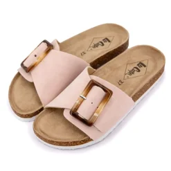 Clearance Mules Siria avec boucle ajustable Femme Femme Tongs, Mules