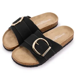 Sale Mules une bride à boucle Femme Femme Tongs, Mules