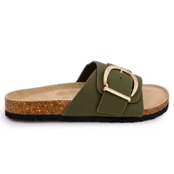 Online Mules une bride à boucle Femme Femme Tongs, Mules